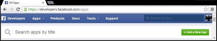 Adding New Facebook App